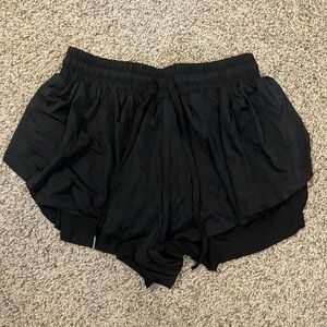 Kids Black Athletic Shorts